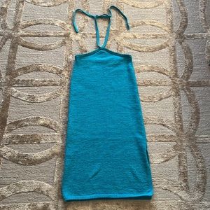NWOT Cult Gaia teal halter dress